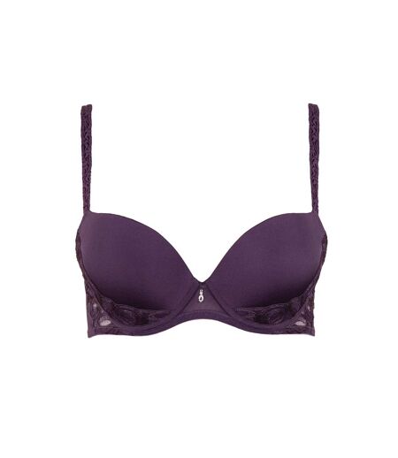 Soutien-gorge push-up Emanuelle Lisca prune