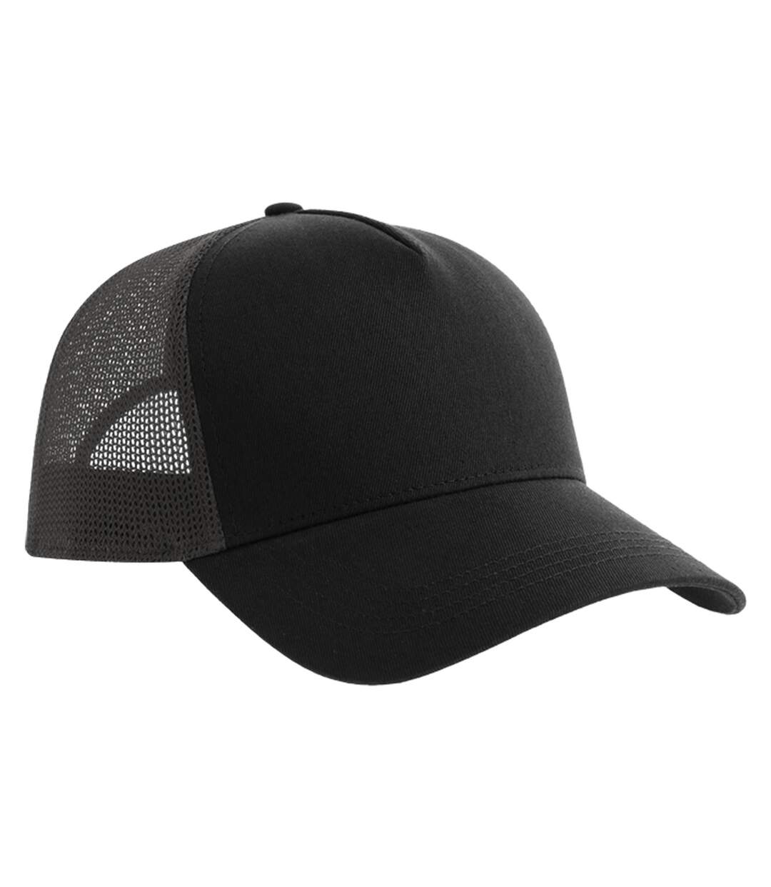 Rapper 5 panel cotton sustainable trucker cap black/dark grey Atlantis-2