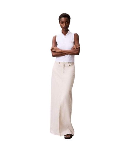 Débardeur Sans Manches Femme Blanc Calvin Klein