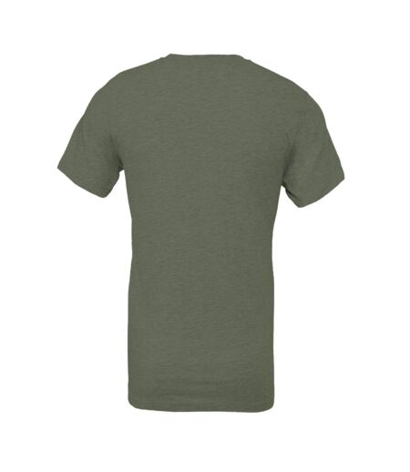 T-shirt Adulte Vert Kaki Chiné Bella + Canvas