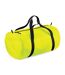 BagBase Packaway Barrel Bag/Duffel Water Resistant Travel Bag (8 Gallons) (Fluorescent Yellow/ Black) (One Size)
