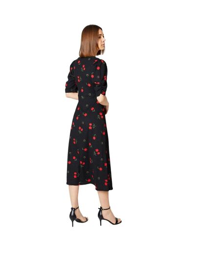 Robe mi-longue femme noir Dorothy Perkins