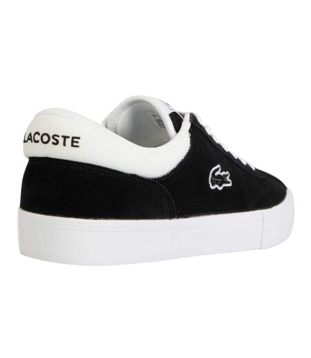 Baskets trackserve adulte noir / blanc Lacoste