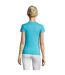 T-shirt Regent Femme Bleu Atoll SOLS-2