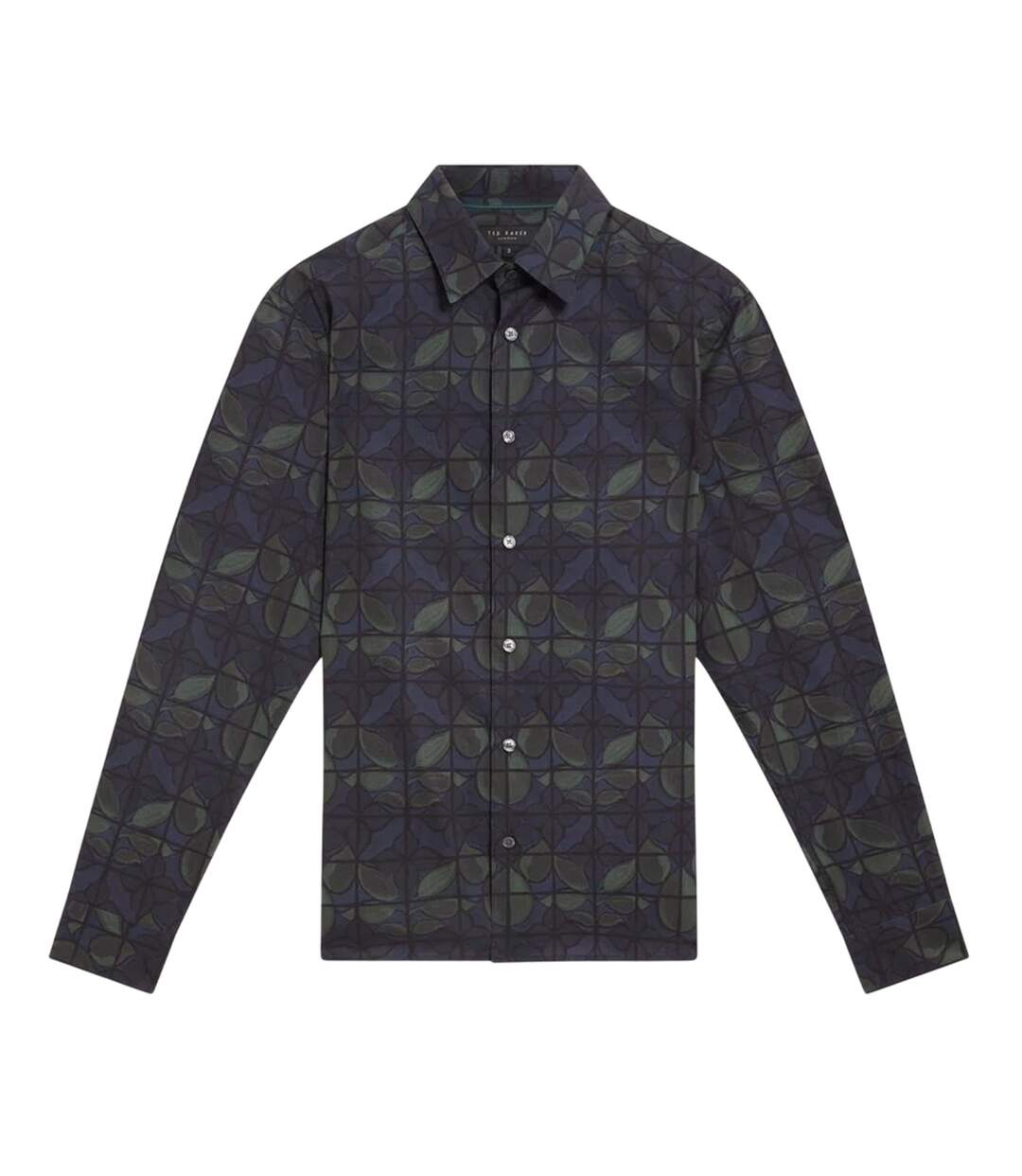 Chemise Manches Longues Motif/style Floral Homme Bleu Marine Ted Baker-2