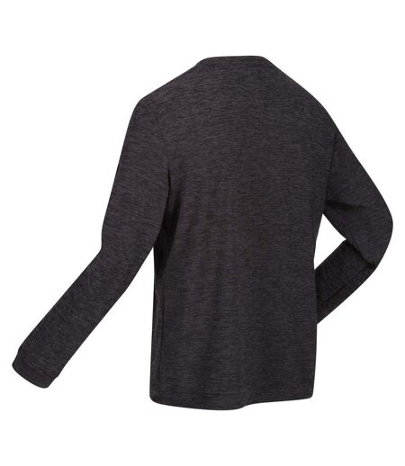 Regatta Mens Leith Lightweight Sweatshirt (Dark Grey Marl)