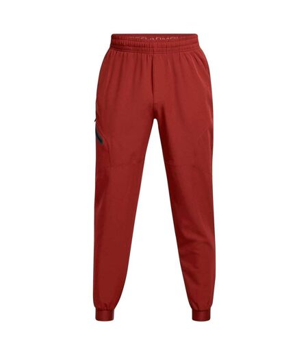 Mens Unstoppable Woven Joggers Orange Under Armour