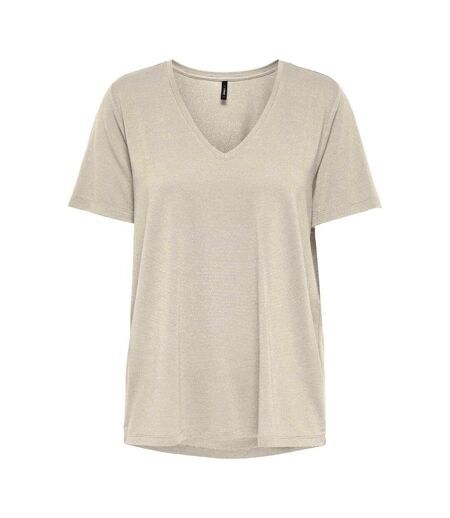 T-shirt beige femme only harly