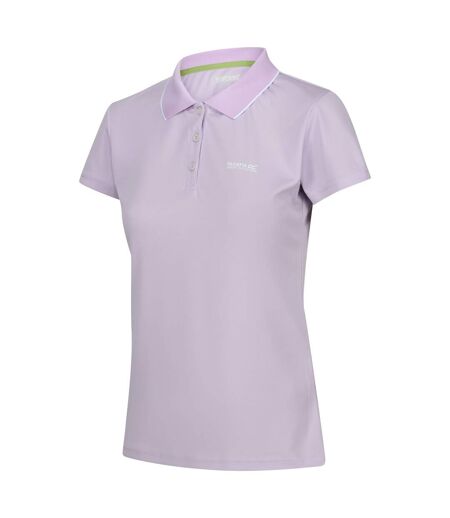 Polo manches courtes maverick femme lilas pâle Regatta