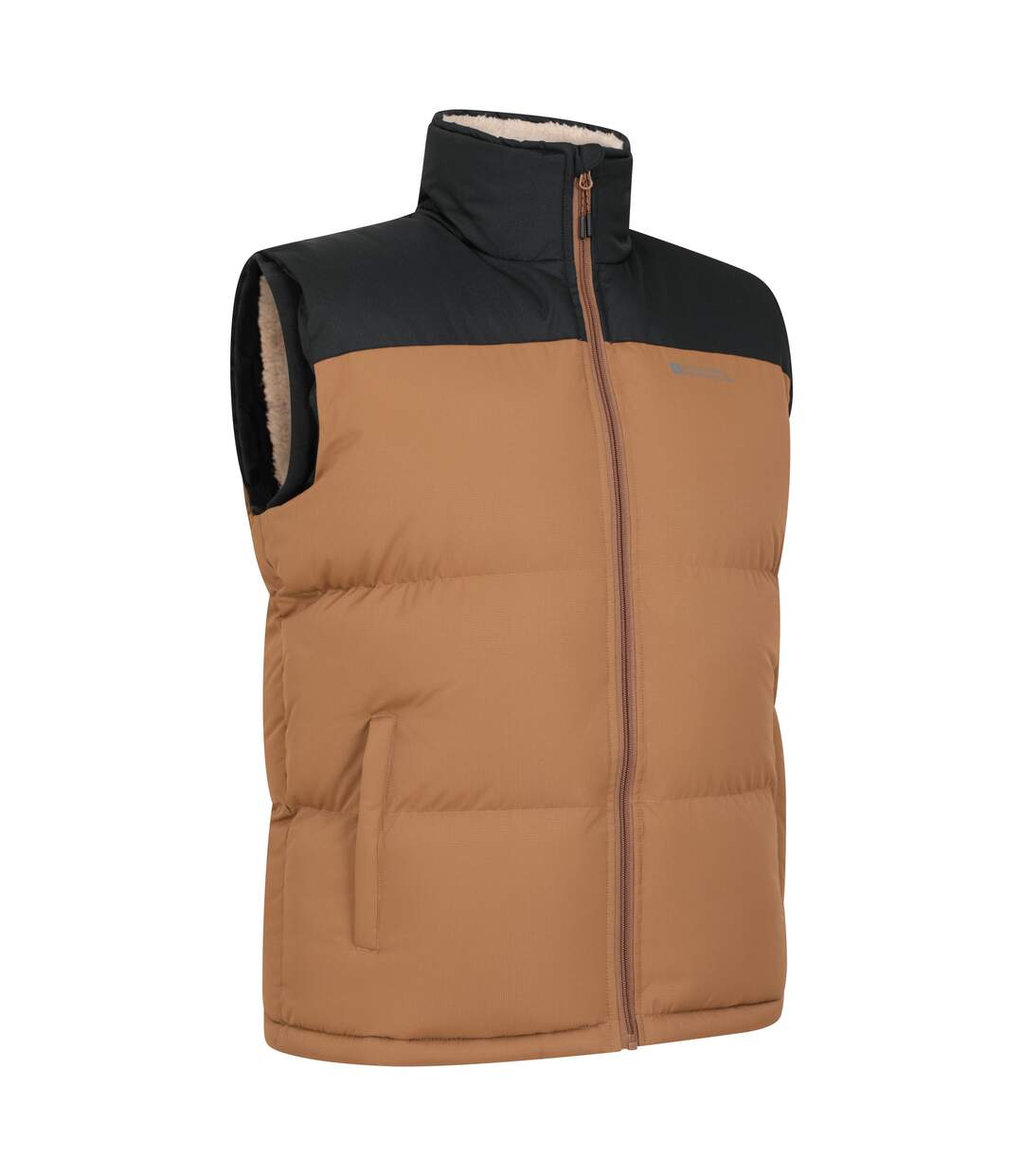 Mens rock borg padded gilet orange Mountain Warehouse