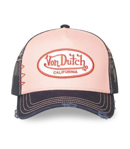 Casquette trucker avec filet effet usé et patch brodé Used Vondutch