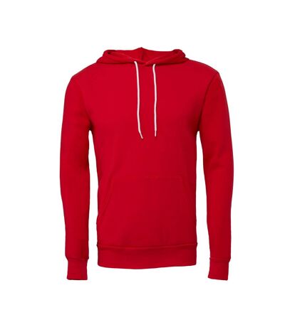 Sweat capuche unisexe rouge Bella + Canvas