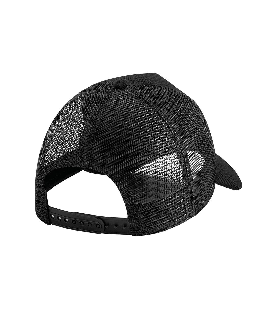 Casquette Unisexe Adulte Microknit Snapback Trucker Cap Noir Beechfield-2