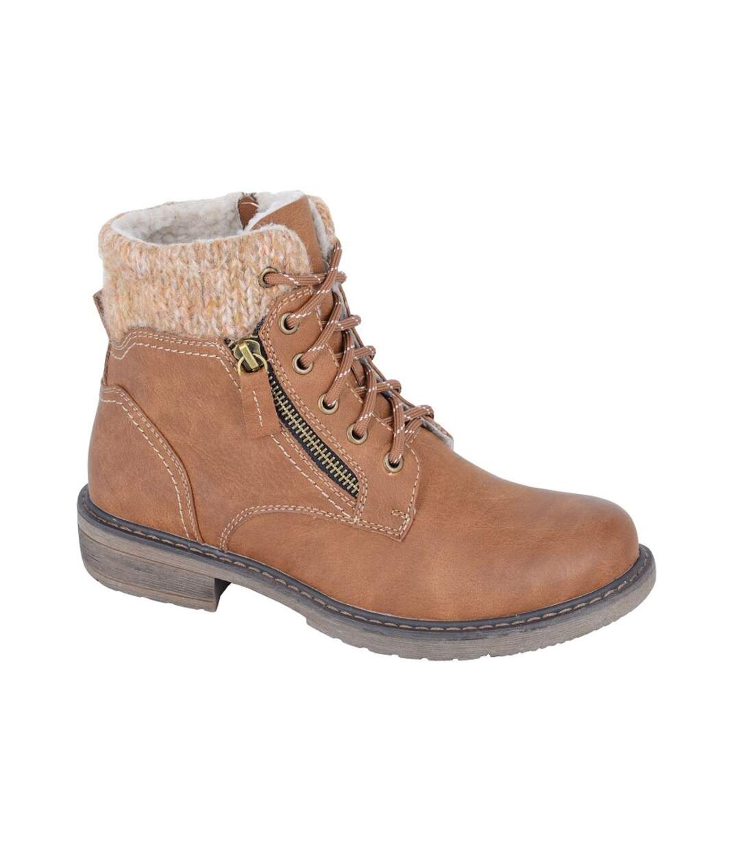 Bottines Tania Femme Marron Clair Cipriata-1