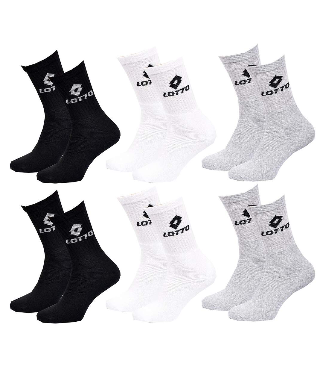 Chaussettes homme LOTTO TENNIS Pack de 12 Paires Tennis assorties-2