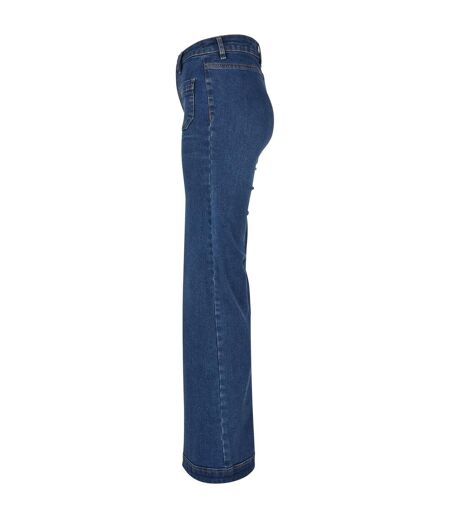 Jean Motif/style Rétro Femme Bleu Sombre Délavé Urban Classics