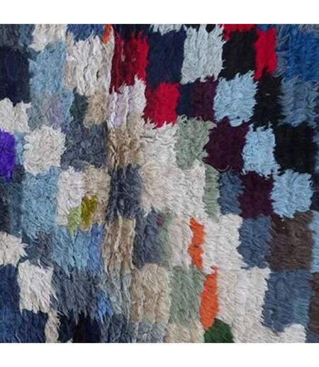 Authentique tapis berbère fait main en tissu recyclé ZAOUIT