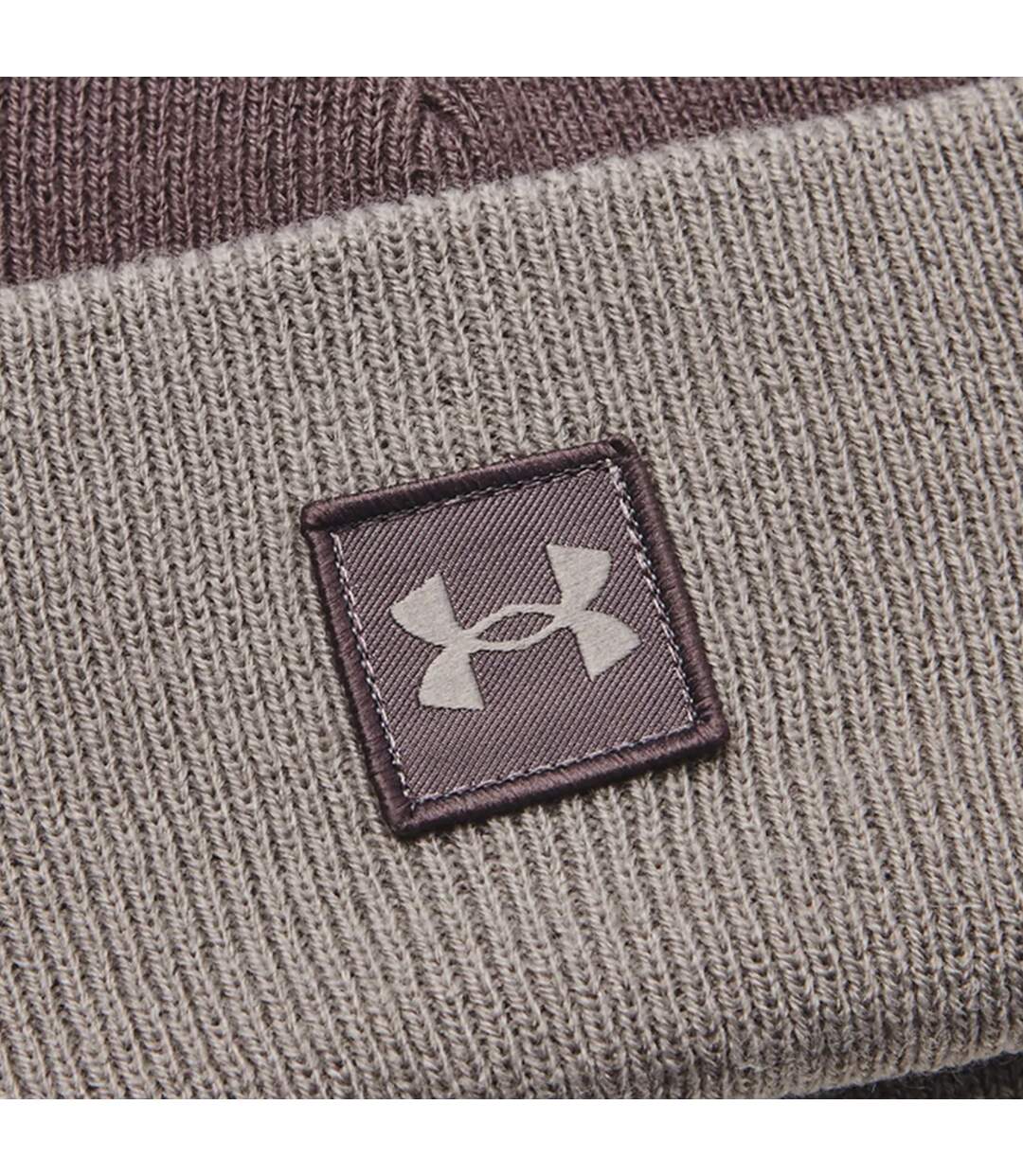 Mens Halftime Shallow Cuffed Beanie Grey Under Armour-2