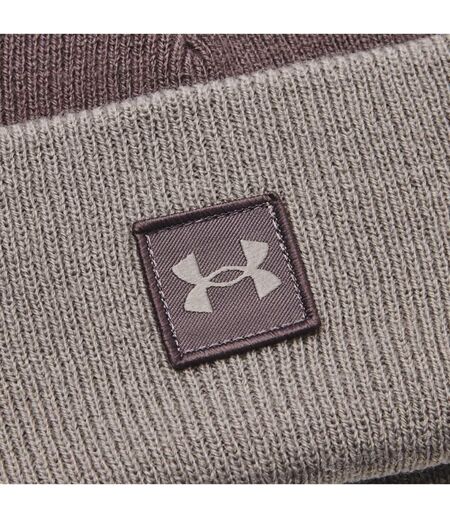 Mens Halftime Shallow Cuffed Beanie Grey Under Armour