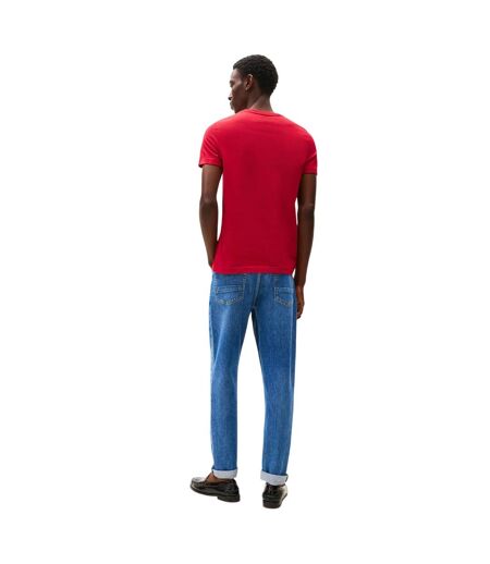 T-shirt Motif/style Logo Sur Poitrine Femme Rouge Tommy Hilfiger