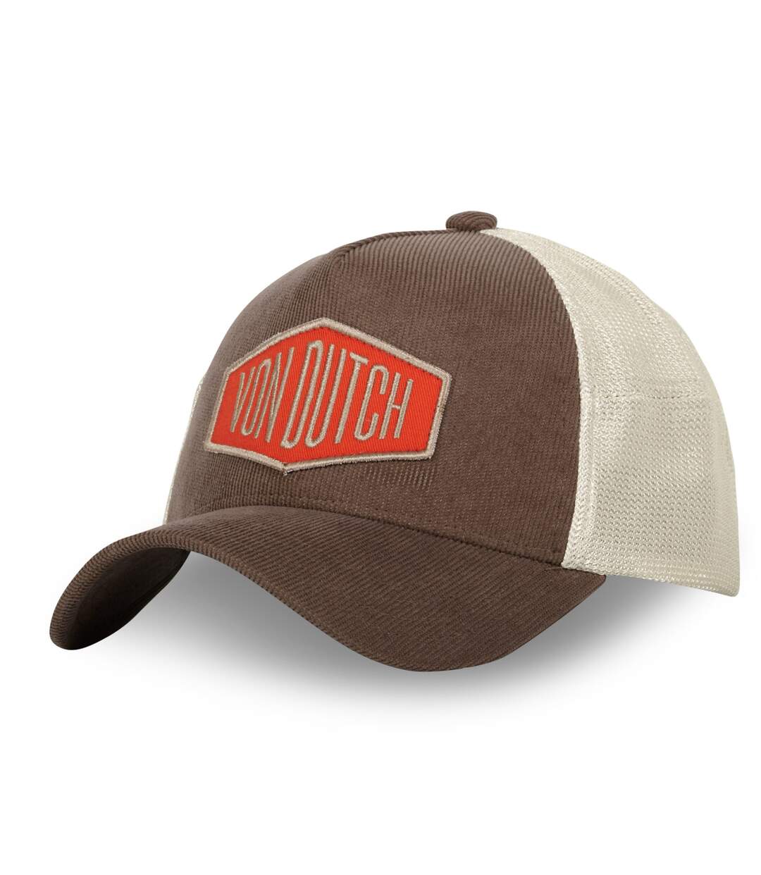 Casquette trucker avec filet en velours côtelé Vondutch-1