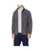 Veste À Fermeture Éclair Complète En Micro Polaire Unie Pour Hommes Layer Lite Gris Regatta-1