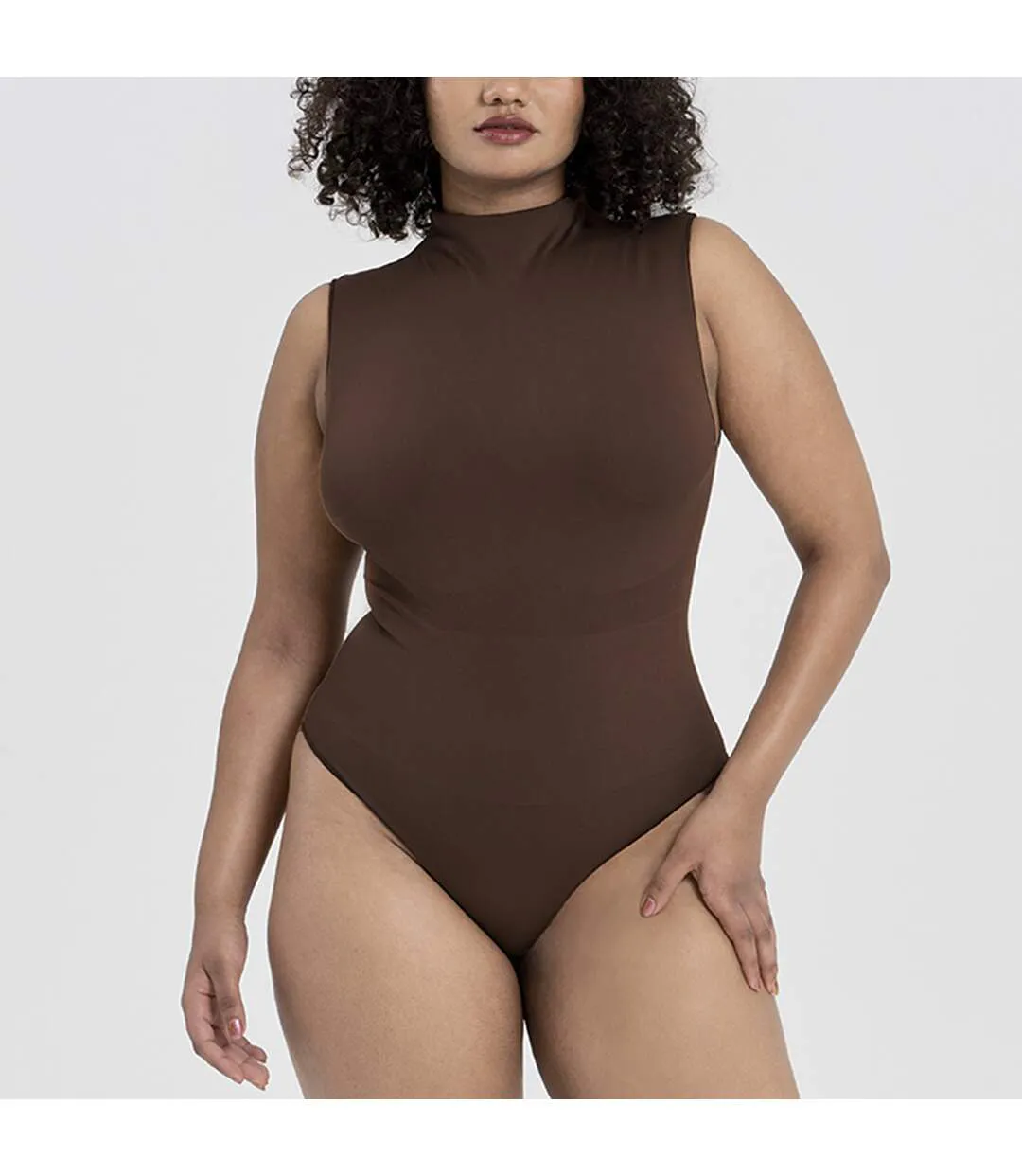 Ruey - Body col roulé sans manches femme Essentials sculptant-4