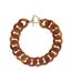 Collier chaîne en résine marron femme clio blue lena-1