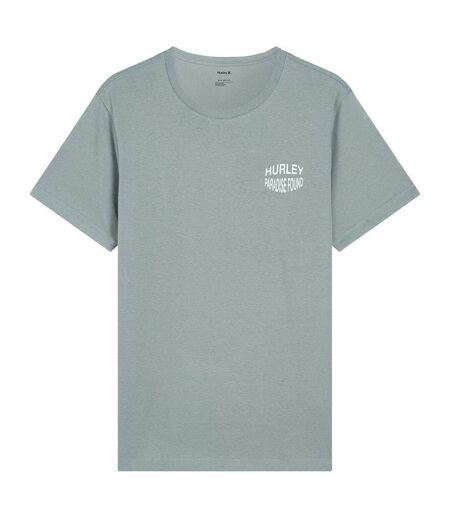 Mens Paradise Found T-shirt Grey Blue Hurley