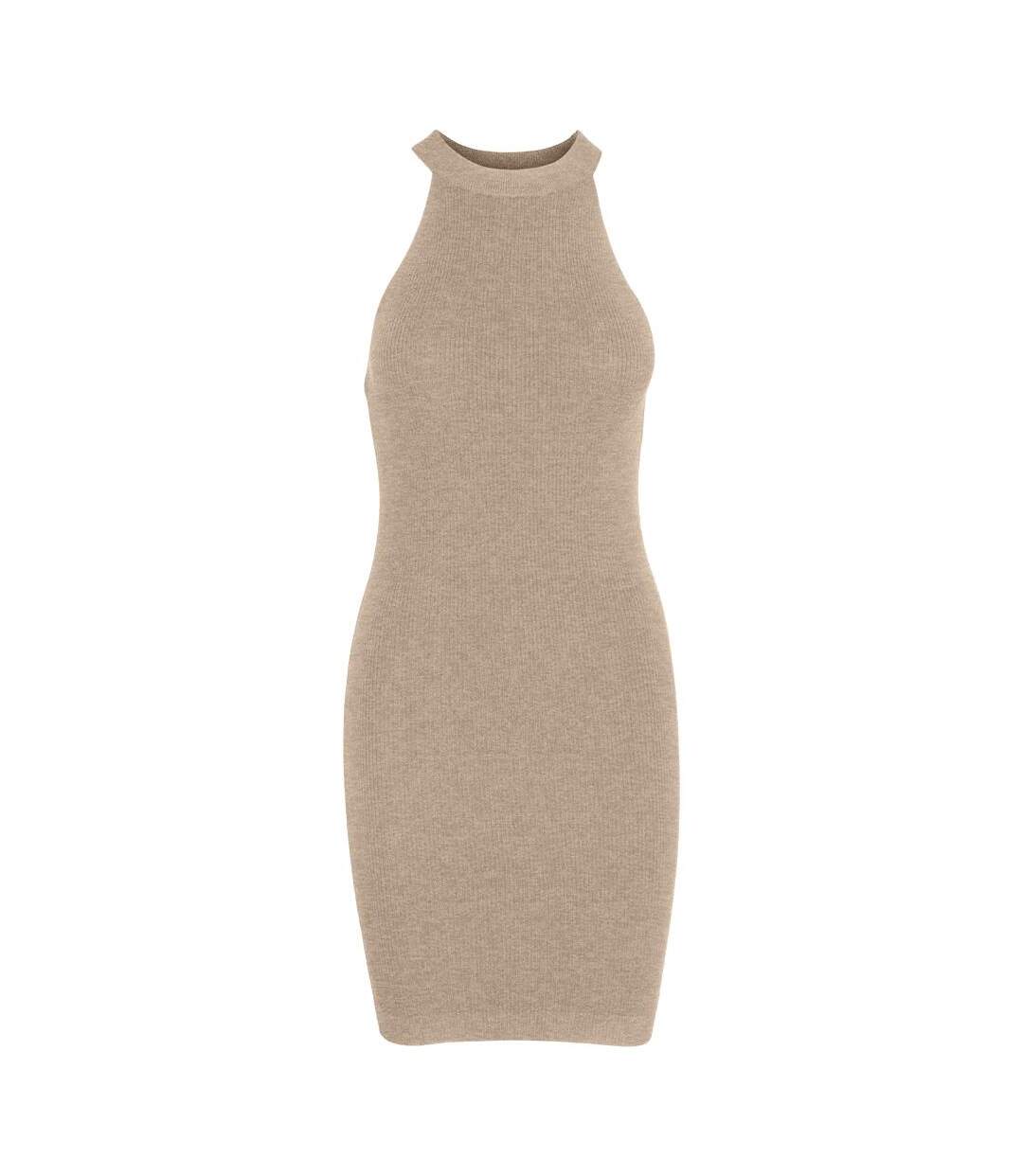Robe beige femme vero moda gold-1