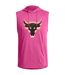 Sweat À Capuche Sans Manches Motif/style Tête De Taureau Homme Rose Under Armour-2