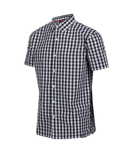 Mens denmoor checked shirt navy/white Regatta