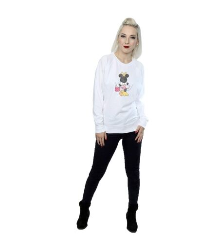 Disney - Sweat MINNIE MOUSE BACK POSE - Femme (Blanc) - UTBI8983