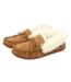 Womens/ladies sasha sheepskin hard sole moccasins chestnut/natural Eastern Counties Leather