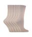 6 Paires Chaussettes Femme Coton en Couleur Uni-1