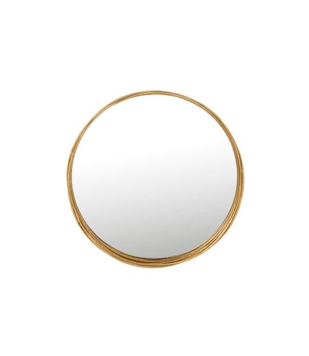 Miroir Mural en Métal Design Aurora 60cm Or