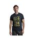 Mens camp kit graphic t-shirt navy Weird Fish-3