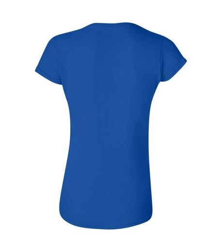 T-shirt À Manches Courtes Femme Bleu Roi Gildan