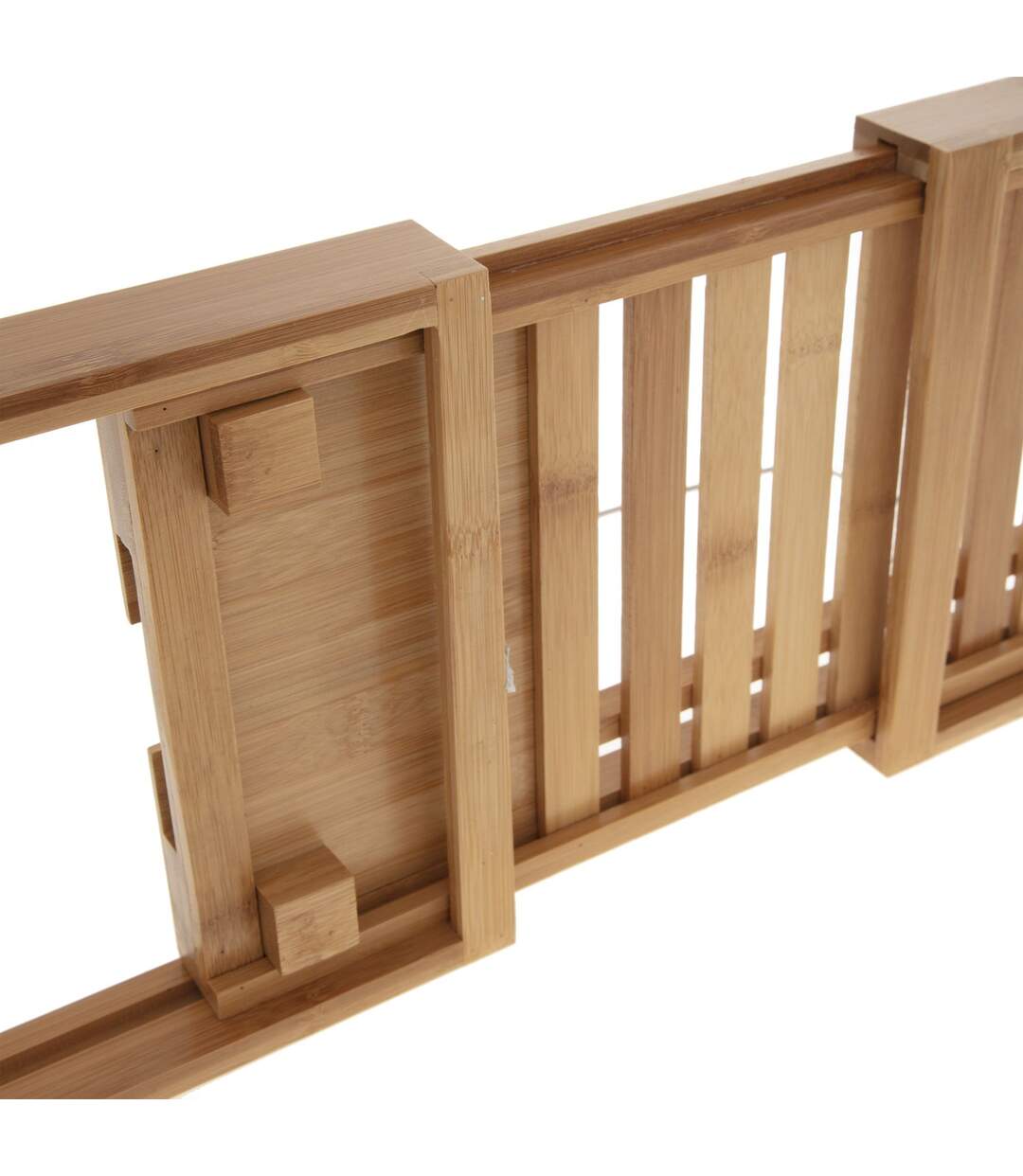 Pont de baignoire design Bamboo - L. 70/105 cm - Marron-3