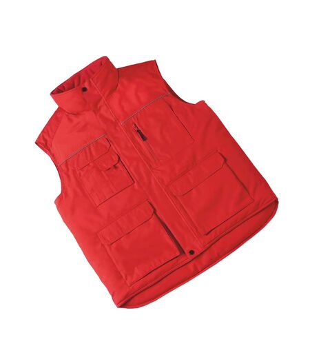 Veste Sans Manches Expert Pro Adulte Rouge B&C