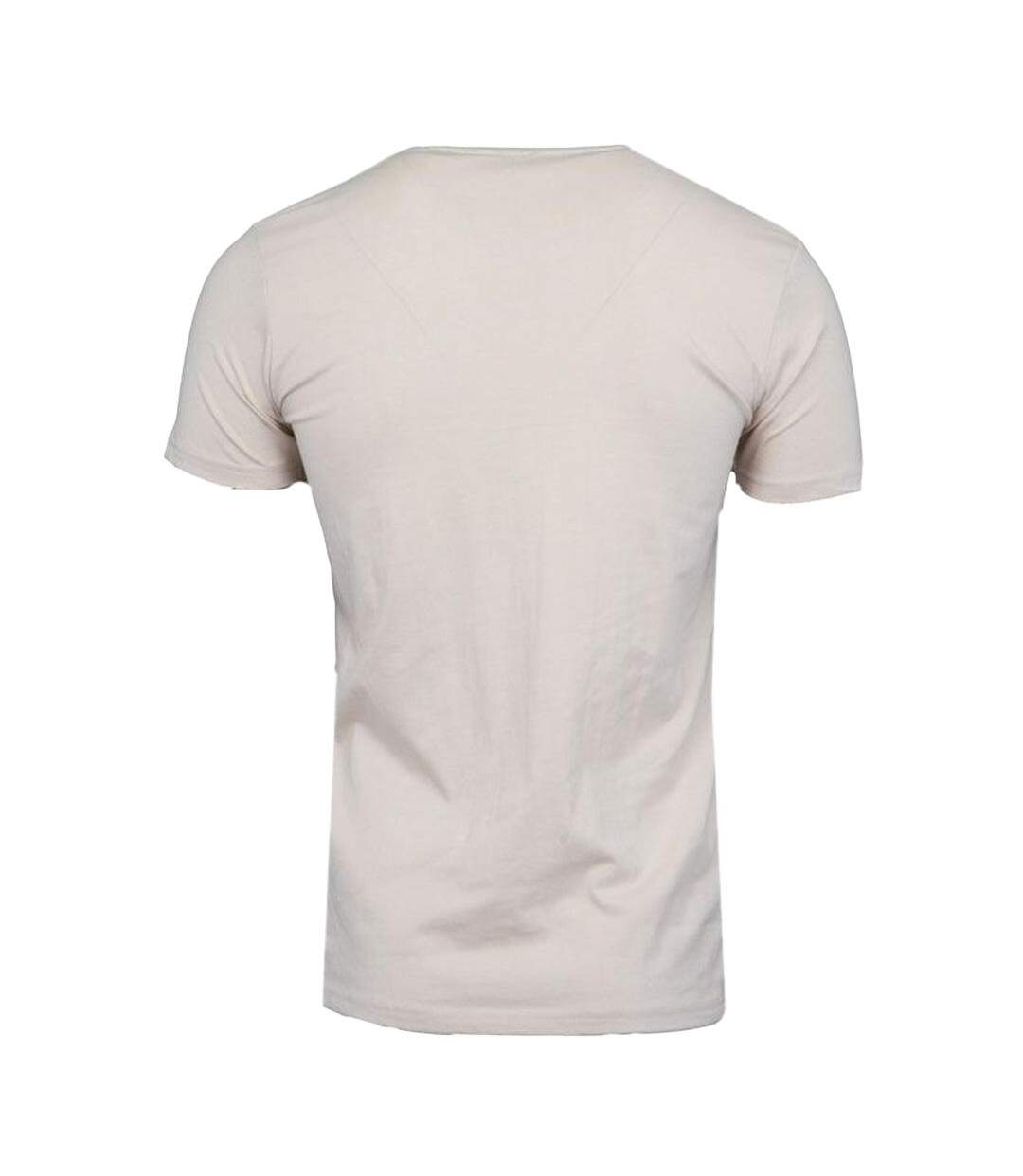T-shirt beige homme best mountain 1015 - m-2