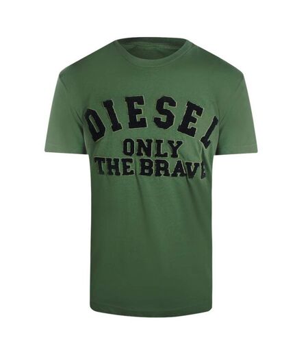 Unisex Adult Only The Brave T-shirt Green Diesel