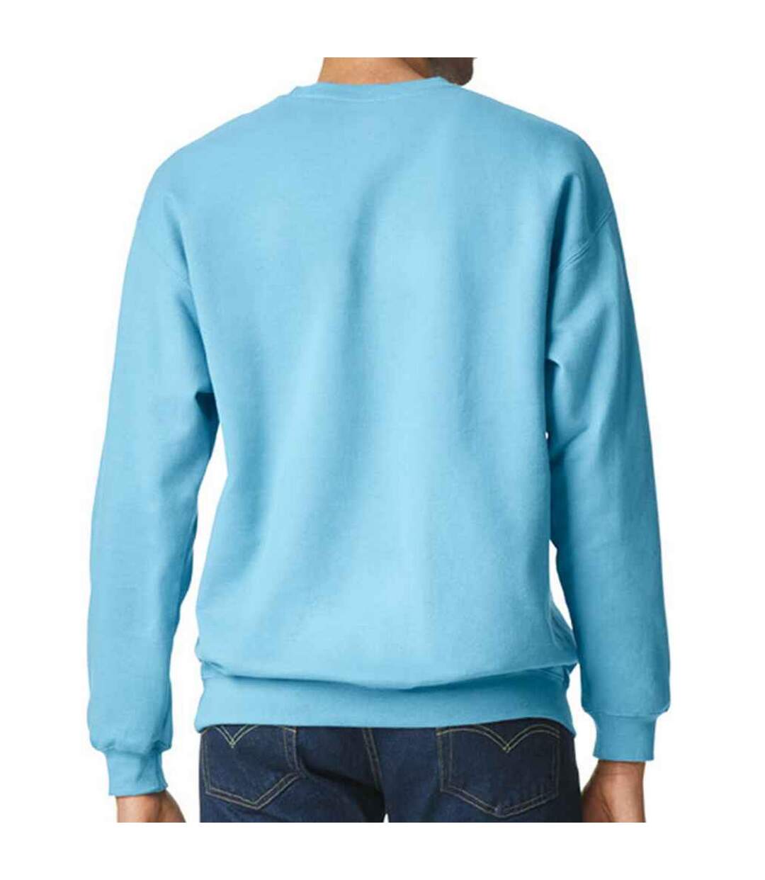 Mens softstyle midweight sweatshirt sky blue Gildan