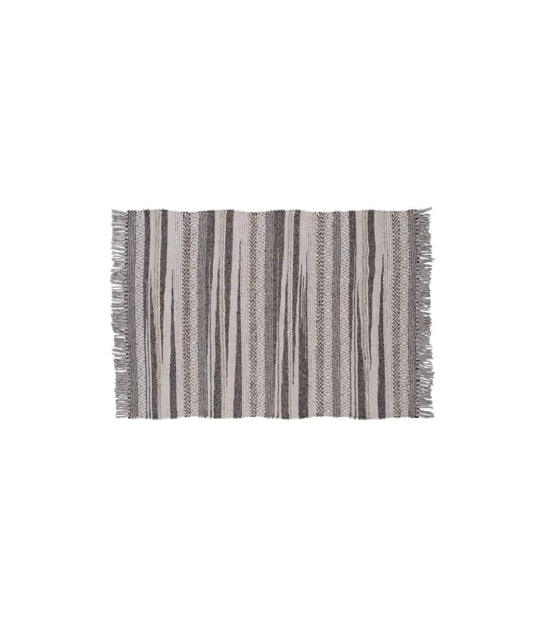 Tapis Déco en Laine Alwar 170x240cm Gris Foncé-1