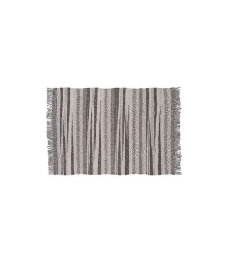 Tapis Déco en Laine Alwar 170x240cm Gris Foncé