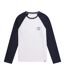 Mens sander natural long-sleeved t-shirt dark blue Animal