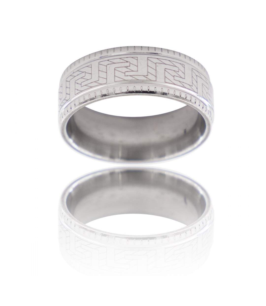 Bague Anneau Homme Acier ALPHA