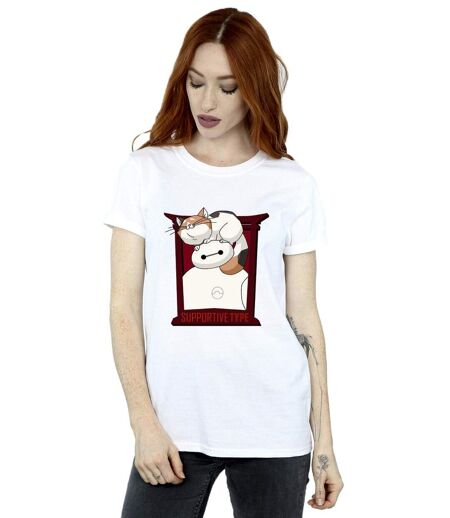 Disney - T-shirt BIG HERO BAYMAX FRAME SUPPORT - Femme (Blanc) - UTBI15660
