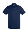 Fruit Of The Loom Mens Short Sleeve Moisture Wicking Performance Polo Shirt (Deep Navy)
