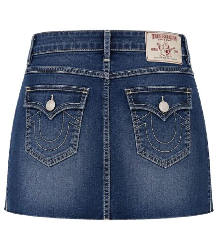 Mini Jupe Motif/style Uni Sadie Femme Bleu Foncé True Religion